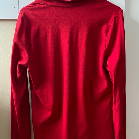 2/$24 Red Tommy Hilfiger long-sleeved polo shirt - Picture 5 of 6